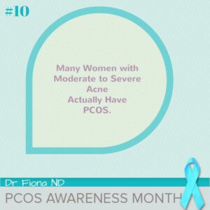 Many Women with Moderate to Severe Acne Actually Have PCOS.