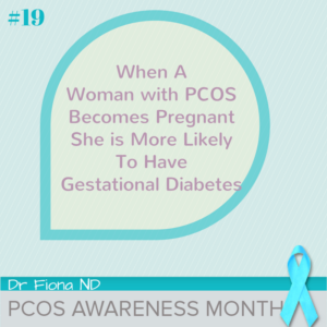 When a Woman with PCOS Becomes Pregnant, She is More Likely To Have Gestational Diabetes