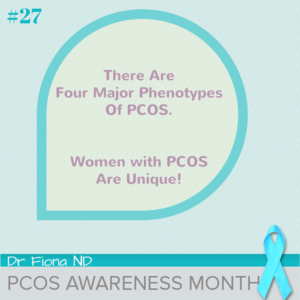 There Are Four Major Phenotypes Of PCOS. Women with PCOS Are Unique!